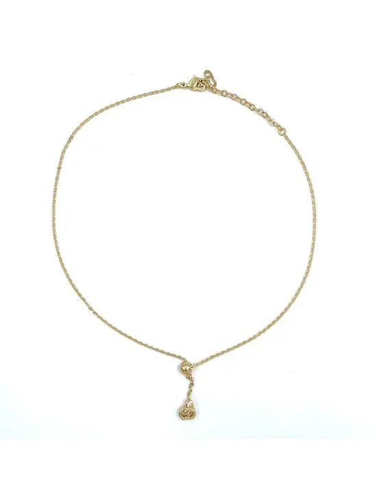 Dior CD Logo Rhinestone Necklace